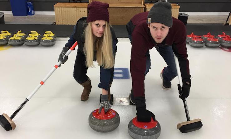 Will and Megan curling