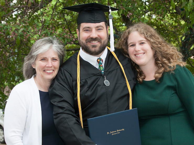 graduate and family