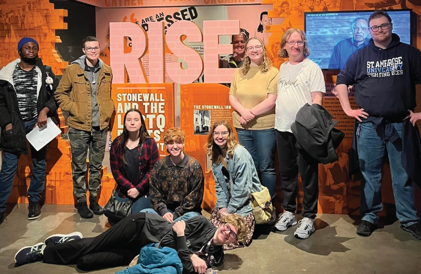 A group of students in the community.