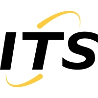 The white, black, and yellow logo of ITS